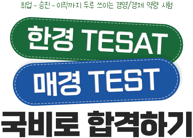 TESAT·매경TEST 국비로 합격하기